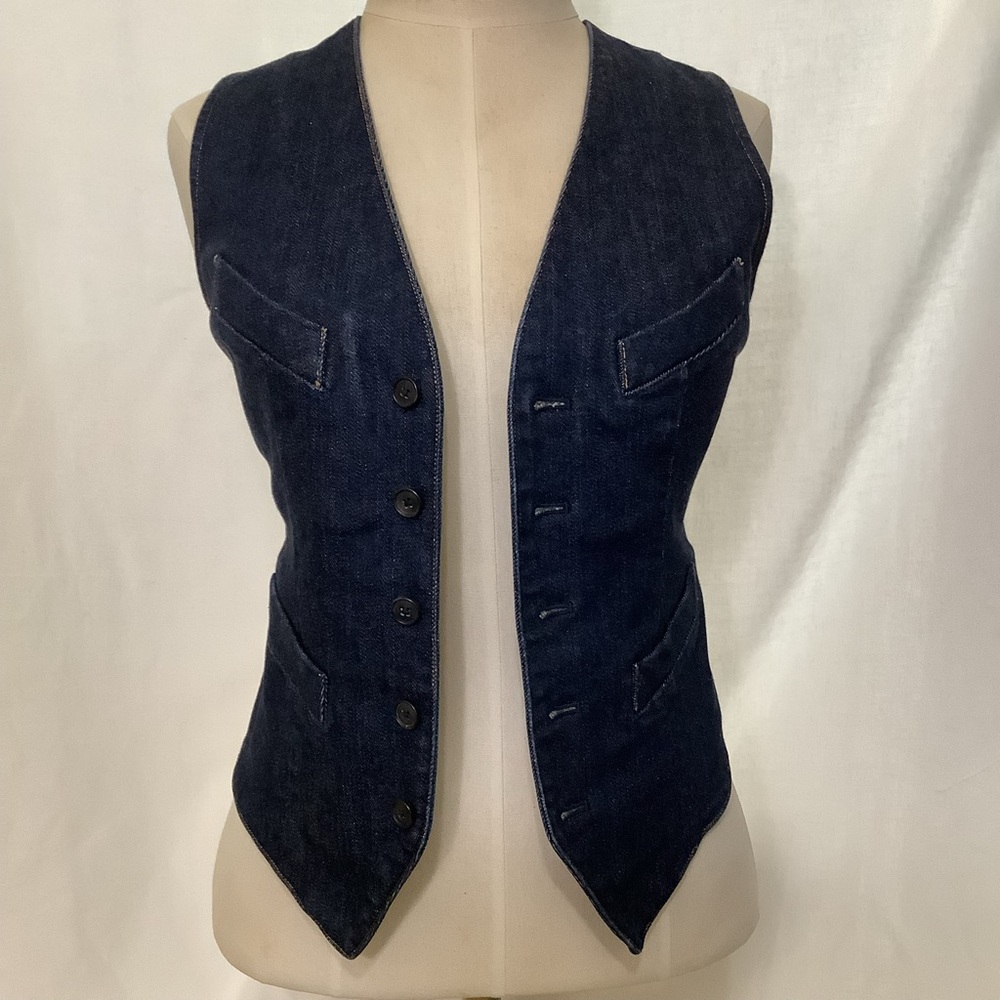 Polo by Ralph Lauren Dark Blue Denim Vest
